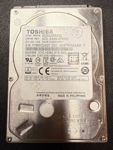 Toshiba 2tb sata hdd - toshiba,