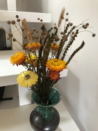 Getrockneter blumenstrauß - getrockneter,