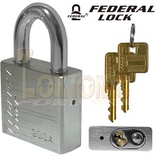 Federal 200A 50 mm Hochsicherheit Wetterfest Massiv Aluminium Vorhängeschloss