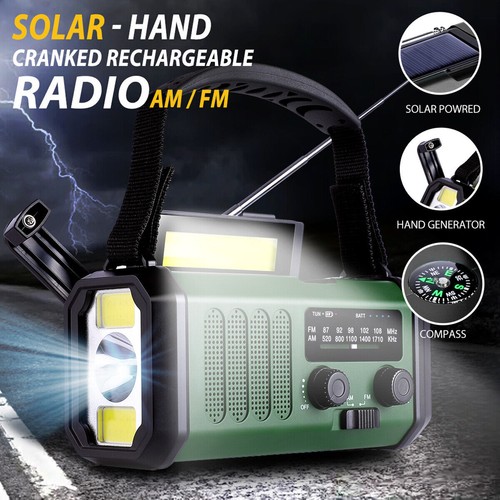 Tragbare solarradio handkurbel - tragbare,