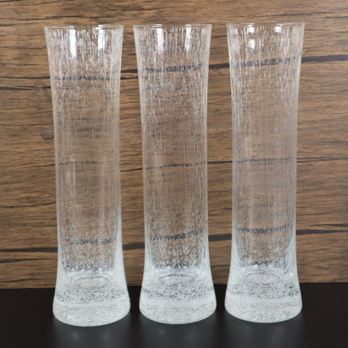 Glas vase transparent - 3x,