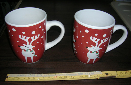 Tasse mit elch - 2x,