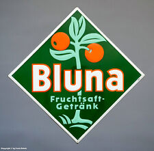 Kultiges ALTES Blechschild - Bluna Fruchtsaft-Getränk - wohl um 1950