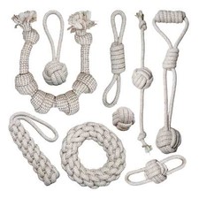 Tauseil Hundekauspielzeug aus Hanffasern und ungebleichter Baumwolle