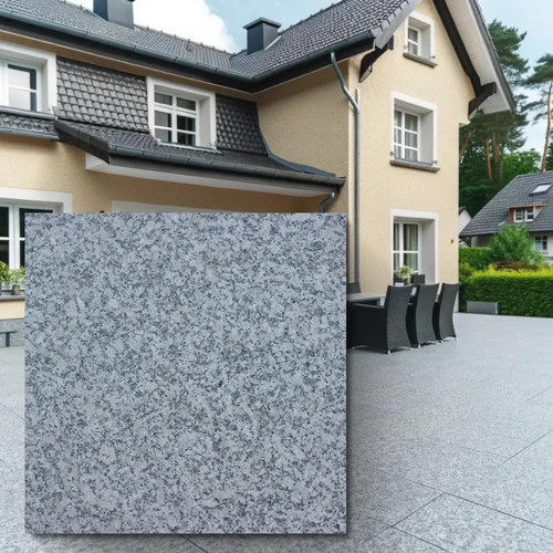 Granitfliese grau geflamt g602 - granitfliese,
