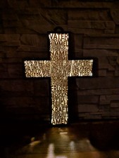 Holz Kreuz Vater Unser -