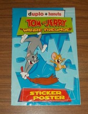 Seltene Werbung Ferrero Duplo Hanuta TOM & JERYY Wahre Freunde Sammelposter 2003