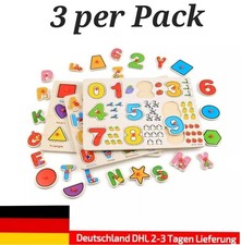 Holzpuzzle Steckpuzzle Kinderpuzzle Setzpuzzle Pädagogische Lernspiel für Kinder