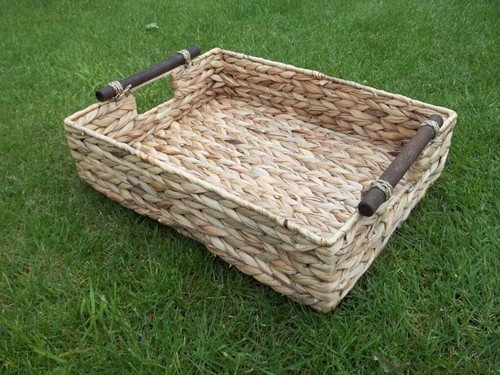 Tablett aus wasserhyazinthe - tablett,