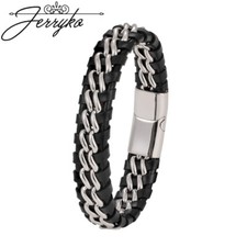 Herren Armband Schwarz Echtes