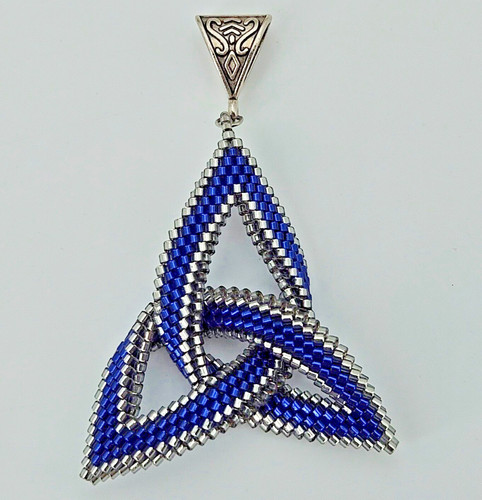 Keltischer knoten blau silber - knoten,