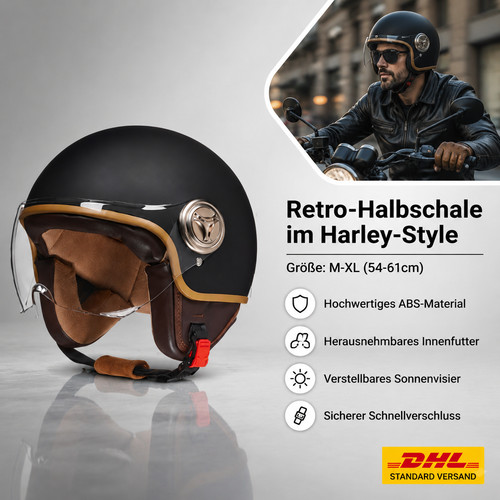 Pilothelm vintage helm biker - vintage,