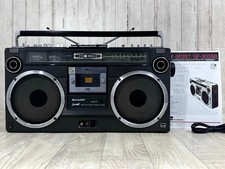 Sharp GF-303 Radio Cassette Recorder FM AM APSS Stereo 11W mit Handbuch voll ...