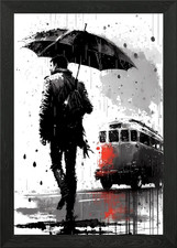 Dreary Bus Stop Gemälde