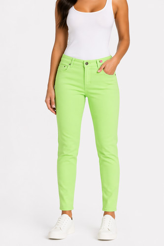 Jeanshose geisha grün damen - geisha,