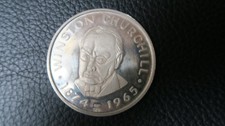 Medaille Gedenkmünze Münze Winston Churchill 1874 - 1965 Europa 925 Silber Taler