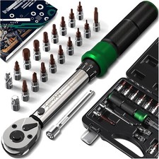 Drehmomentschlüssel Fahrrad Set 2-24 Nm Steckschlüsselsatz Umschaltknarre