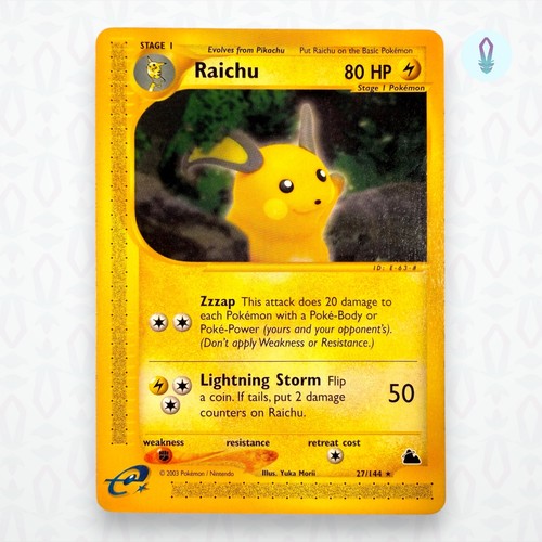 Pokemon raichu 144 skyridge - pokemon,