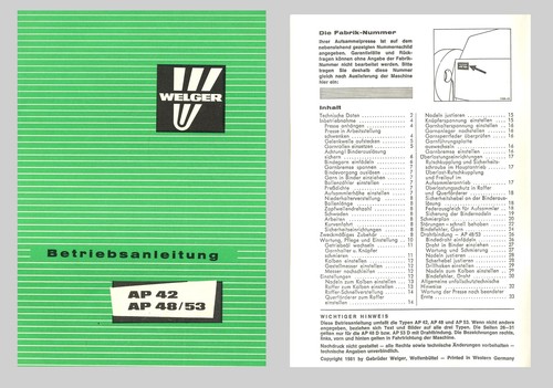 Welger hochdruckpresse 42 - hochdruckpresse,