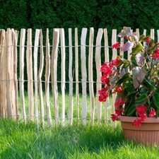 Staketenzaun Holzzaun Haselnussholz Zaunlatte Rollzaun Kastanienzaun imprägniert