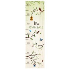 Messlatte mit Namen für