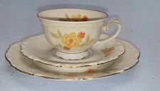 Reinecke Porzellan Goldrand Sammelgedeck 3tlg. Tasse,Untertasse, Teller K 580