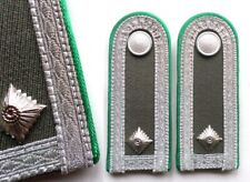 DDR NVA Grenztruppen Offizierstuch- Schulterstücke für Feldwebel -Uniform +Knopf