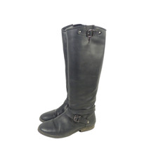 GÖRTZ17 Stiefel Reiter-Look Schmalschaft Leder Schwarz Gr. EUR 38