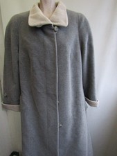 MarCona Damen Mantel, Grau