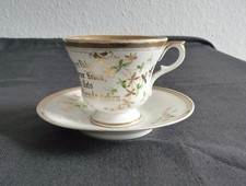 Prunktasse   mit Spruch