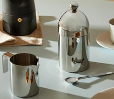 Alessi Design Aldo Rossi Zucker- und Sahnedose Set 90023/ 90024