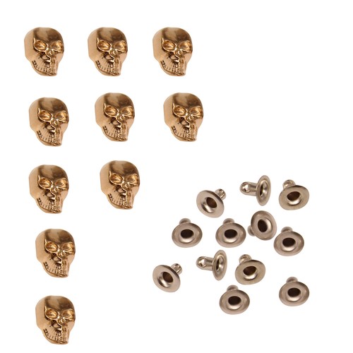 Totenkopf kopf nieten mit - nieten,