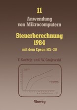 Sachtje - Steuerberechnung 1984 mit dem Epson HX-20 - New paperback or - X555z