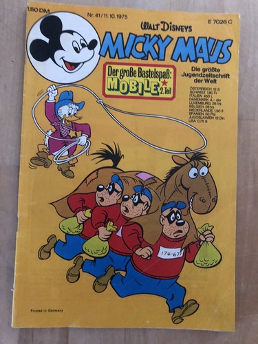 Micky maus 1975 mit beilage - micky, 41