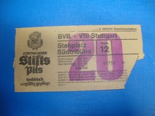 79/80 Ticket BVB Dortmund VFB