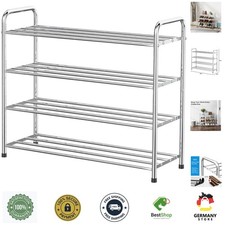 Schuhregal Edelstahl 4 Ebenen
