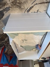 Paidi Carlo Kinderbett / Gitterbett / Babybett + Umbauseiten + Matratze Lattenr.