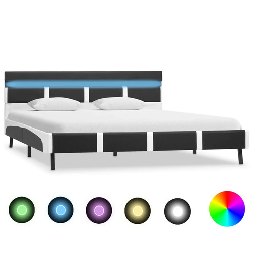 Vidaxl bettgestell mit led - bettgestell,