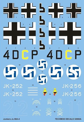 Junkers 4 decals - junkers, a-4