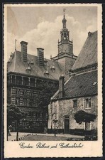 Ansichtskarte Emden, Rathaus