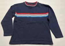 Dunkelblau gestreifter Pullover - Größe: 110 - Marke: okaidi