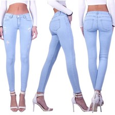 Damen Jeans Röhrenjeans Tief