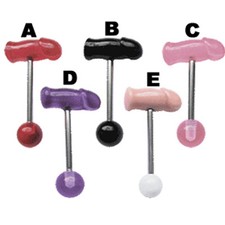 Barbell mit Penis & Kugel aus