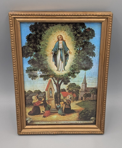 Vintage heiligenbild maria - vintage,