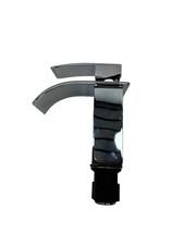 CECIPA Waschtischarmatur Wasserhahn Wasserfall mit Keramikventil, Chrom