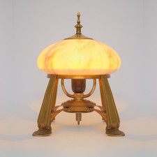 Art Deco Design Messinglampe