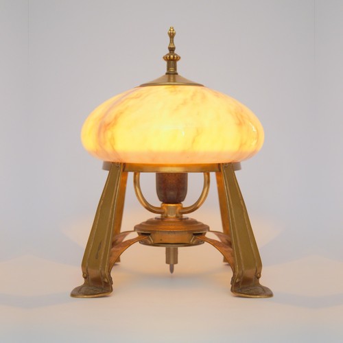 Art deco design messinglampe - art,