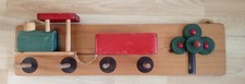 Kinder Garderobe Kindergarderobe Holz Zug Eisenbahn Haken Leiste