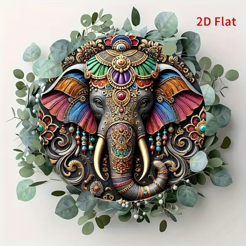 Buntes indisches elefant - buntes,