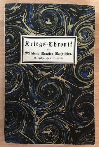 Kriegs chronik der - der, münchner